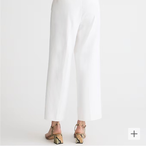 J. Crew Sydney White Stretch Linen Pants - Picture 3 of 5